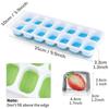 1 Piece of 14 Lattice Ice Cube Tray Silicone Mold Square Ice Cube Tray Mold Ice Manufacturing Non-toxic Durable Bar Bar Wine Ice