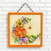KNEW BUILT Innovative Building Block Flower 3D Po Frame Ornament-Ideal DIY DecorGift for GirlWall Hanging & Educational Toy