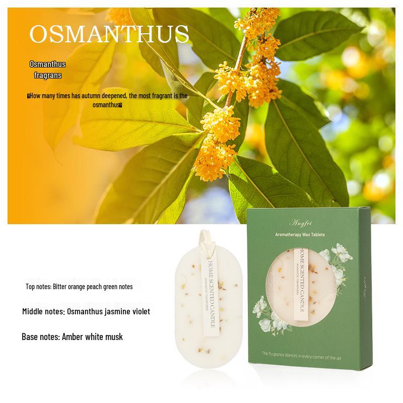 Osmanthus Scented Wax Tablets: Long-Lasting Wardrobe Deodorizer and Home Fragrance Pendant.