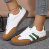 Women's Spring Flat Breathable Soft-Soled Casual White Sports Board Shoes, Versatile Training Style Footwear.