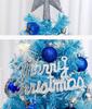 New Style Mini Blue Christmas Tree Set - 45cm/60cm Desktop Decoration