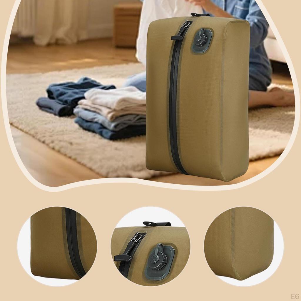 Travel Vacuum Storage Bag Clothing Compression Multipurpose for Outdoor Vacation Camping