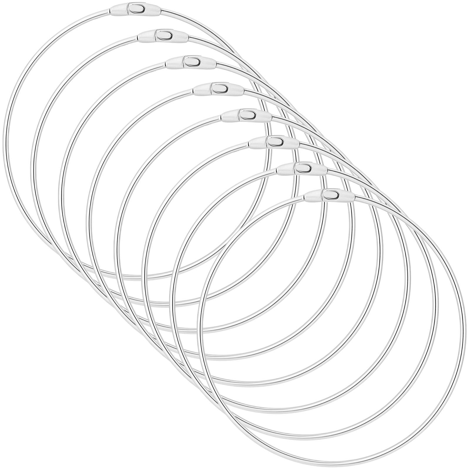 

8 шт. 6-дюймовые металлические кольца Гаечный ключ Органайзер для колец для инструментов Металлические кольца для поделок Карточки-указатели Ключ Легко открывать/закрывать Большие петли для папок F серый