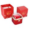 Cute Rotating Rose Box Romantic Surprise Jewelry Storage Box Necklace Storage Case  Mother's Day
