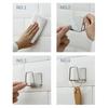 Stainless Steel Sponge Holder Kitchen Sink Drain Rack Self Kitchen Shelf Adhesive Sponges Drainer Rack Organizer