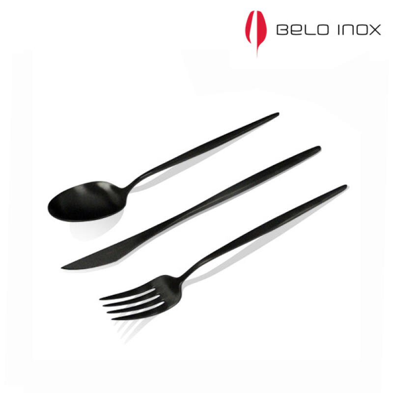 

[belo inox] Spirit Black Cutlery 3-piece set (matte)