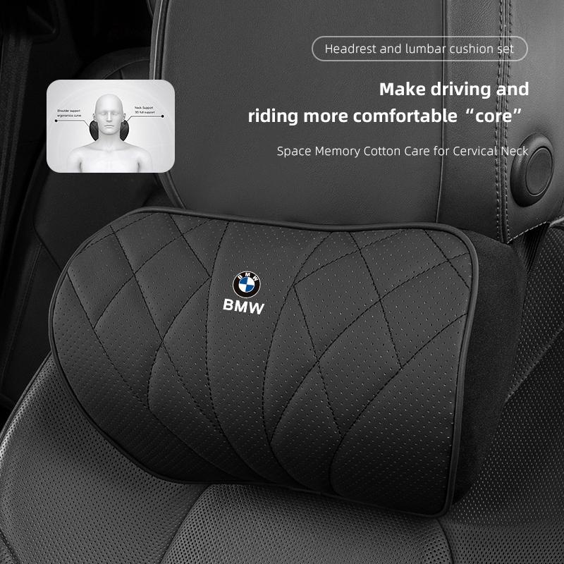 Poduszka zagłówkowa do samochodu Podparcie szyi Pokrowce na fotele samochodowe Zagłówek Dla BMW Serii i3 i4 G07 G06 G05 G02 G01 F48 F39 G42 G30 G20 G26 F01 F02