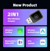 2025 New 2-In-1Carplay Android Wired To Wireless Automatic Adapter Car Gadget Smart Mini Box Plug Play 5Ghz Wifi Quick Connect
