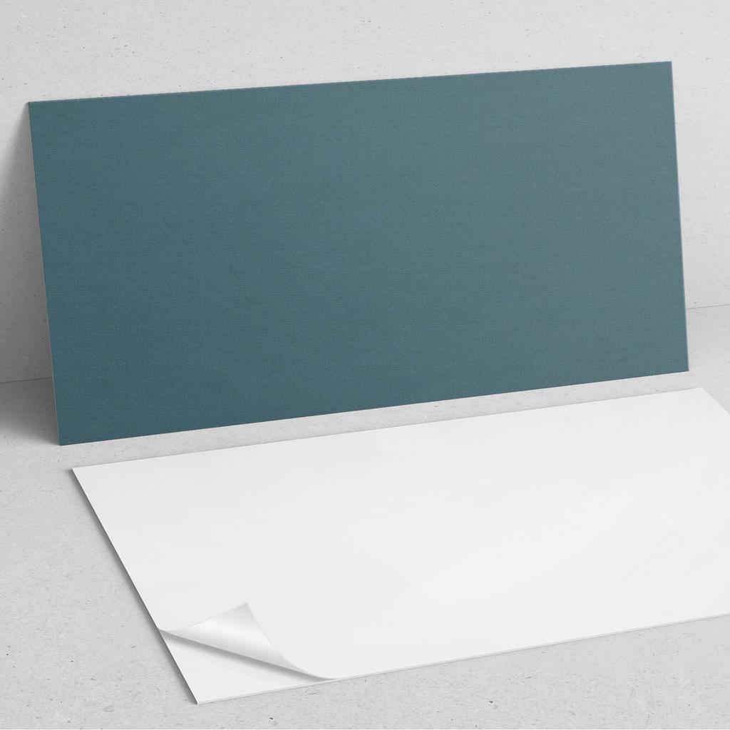 Self-adhesive Vinyl Decorative Panel With Print 100x50 Cm Dark Sea Blue