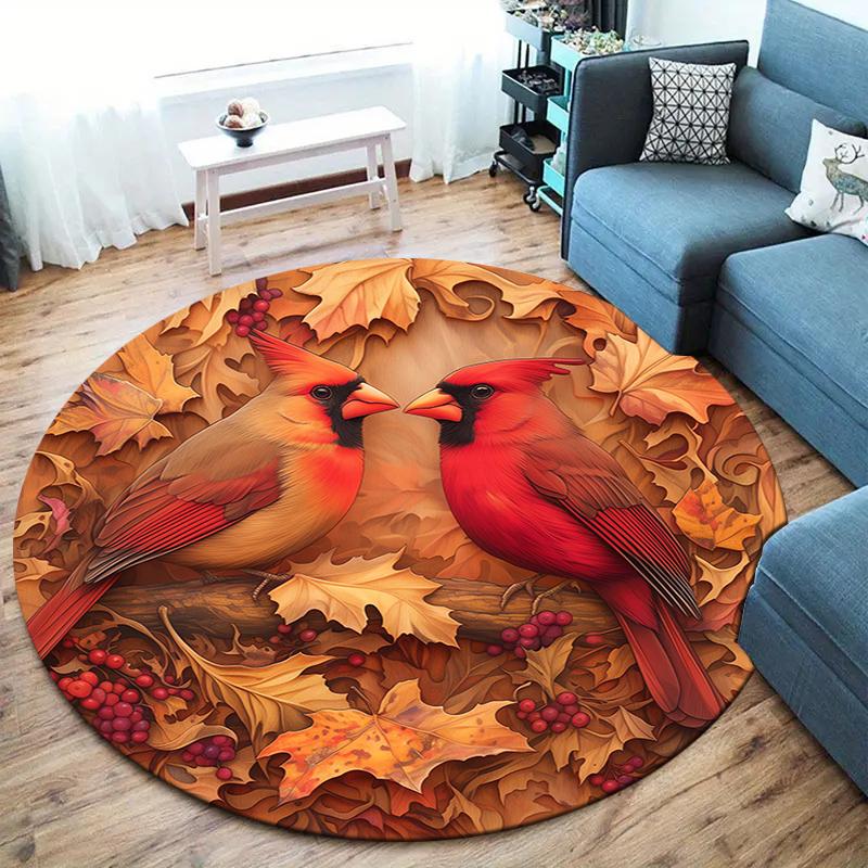 

Beautiful hummingbird Round Area Rug,Carpet Rug for Living Room Bedroom Sofa Playroom Decor,Non-slip Floor Mat 80cmx80cm