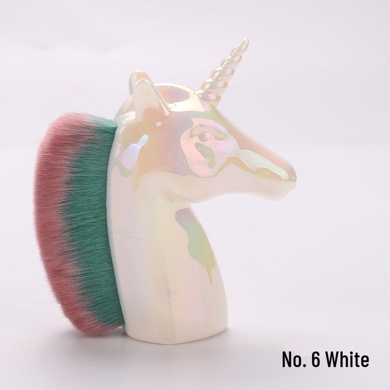 

Кисть для румян и пудры для нейл-арта Cross-Border Unicorn - Мягкий ворс, инструмент для рассыпчатой пудры