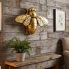 Elegante Harz Goldene Bienen Wandbehang Skulptur Dekoration für Zuhause Büro und Hochzeitsdekorationen Sammler Bienenliebhaber Geschenk