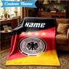Custom Name Germany Flag Blanket Lightweight Ideal Bedding Blanket Perfect for Travel, Camping, Living Rooms, Sofas, Christmas gift