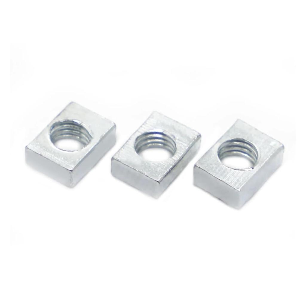5-50pcs Thin Square Nut M3 M4 M5 M6 M8 Zinc Plated Steel Rectangular Nuts Slider Block for Aluminum Profile Accessory(M3x5x8x2 50pcs)
