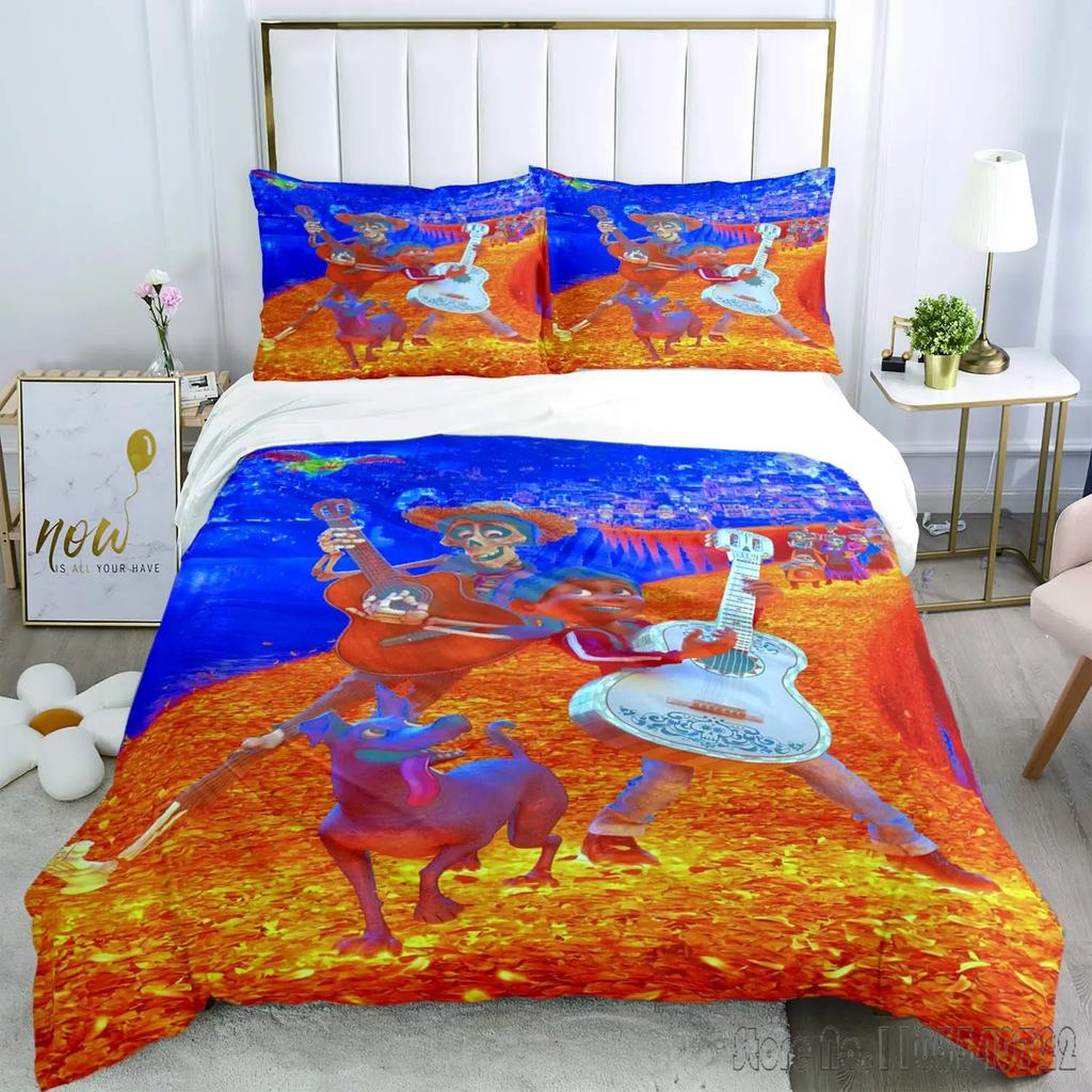 Wzór Coco Miguel Zestaw Poszewki na Kołdrę HD Poszwa na Kołdrę dla Dzieci Zestawy Pościeli Pościel Dekoracja Sypialni