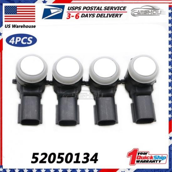 4PCS 52050134 Silver PDC Parking Sensor Bumper Aid Backup For GM Buick Cadillac