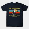 Men Black Print T-shirt Tipsy Toucan, Retro Beach Bar And Grill Dive And Surf No-Cut Transfer Paper Print Cotton Tshirt