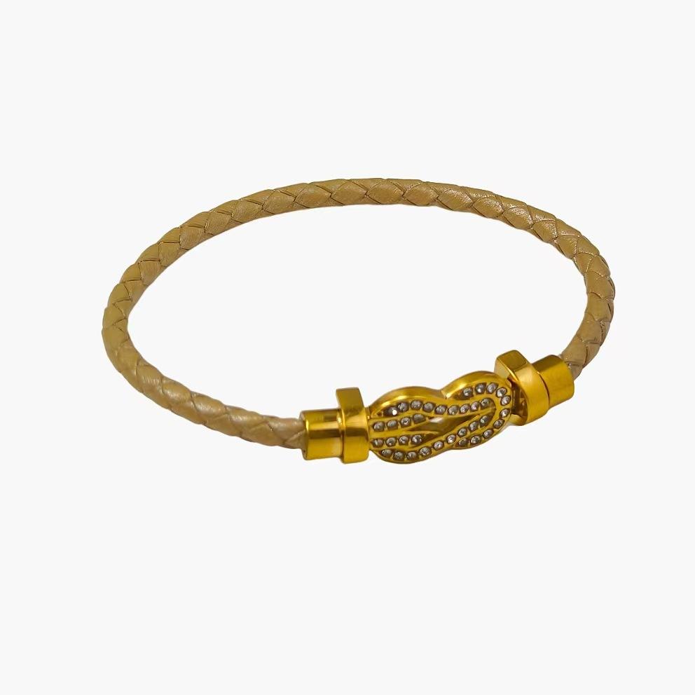 European and American Fred Color Rope Bracelet Full of Bricks Classic Bracelet Fashionable and Versatile 2026