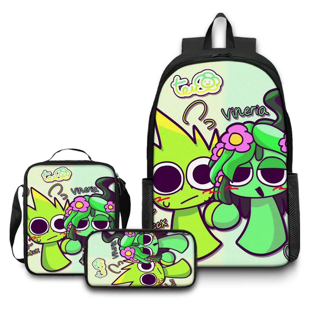 Rhythm Box Game School Bag Sprunki Load Reduction Cartoon Backpack Student Backpack Backpack D