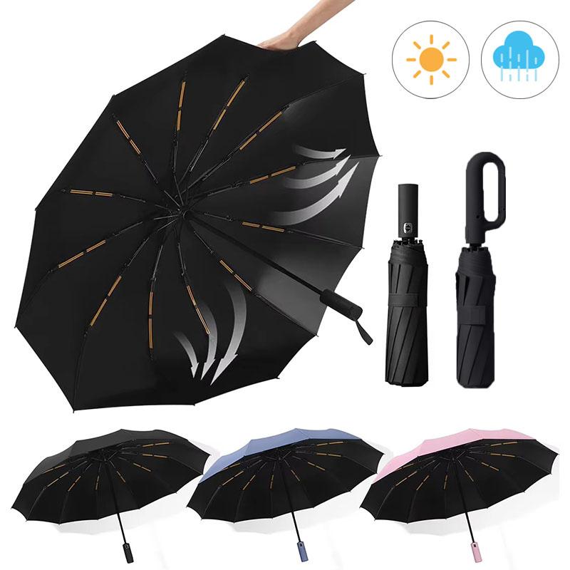 Reinforced 10/24-Bone Umbrella Business Strong And Durable Wind-resistant Umbrella Anti-UV Sunscreen Men Women Sunny Umbrella