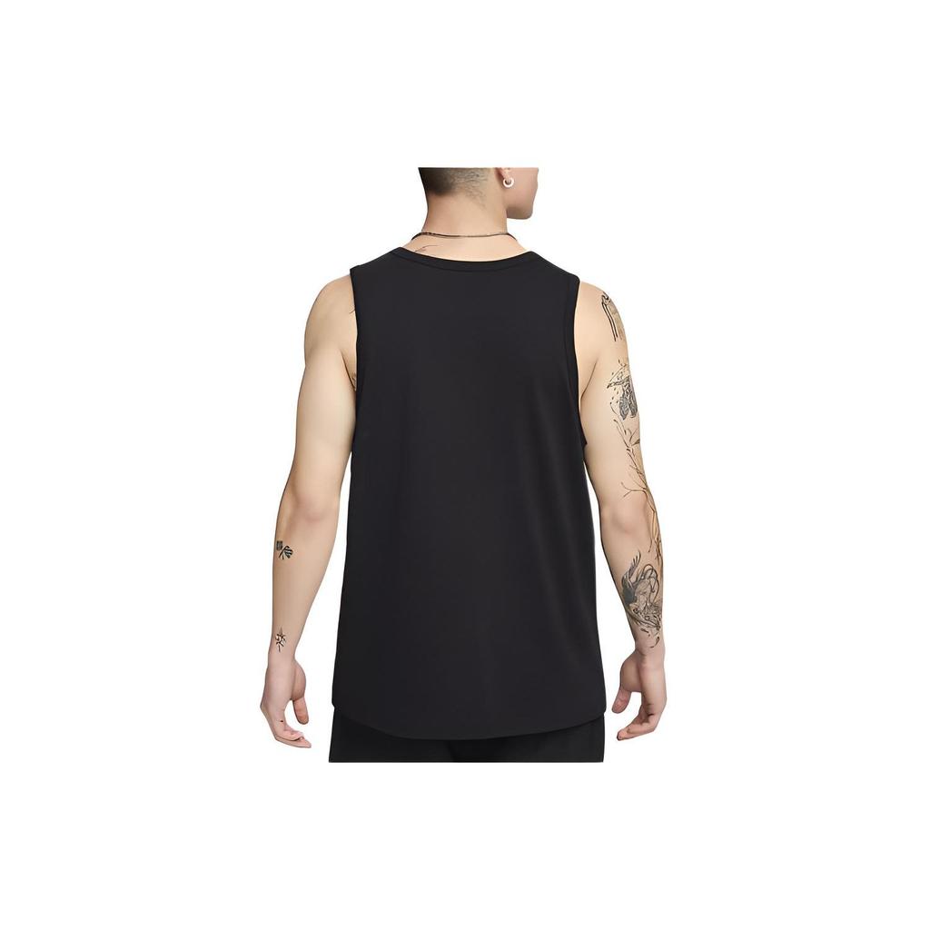 Nike Logo Embroidered Comfortable Round Neck Sports Vest Men Vests Black FD1291-010