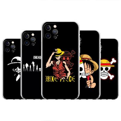 Clear Case For Apple iPhone 13 Pro 11 14 12  7 8 Plus SE 2022 XR X XS Max 6 6S Silicone Phone Cover Anime One- Piece