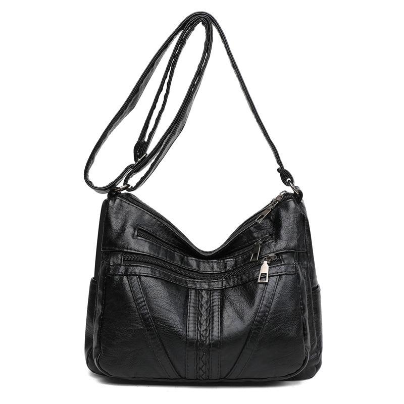 Women Crossbody Bag Large Capacity Korean Shoulder Bag Mini Square Bag Minimalist Embroidered Mom Bag Casual Bag