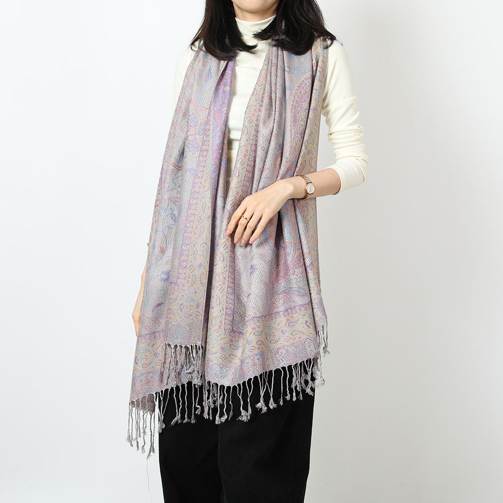 New red shawl with women's travel vacation photo scarf warm scarf cape