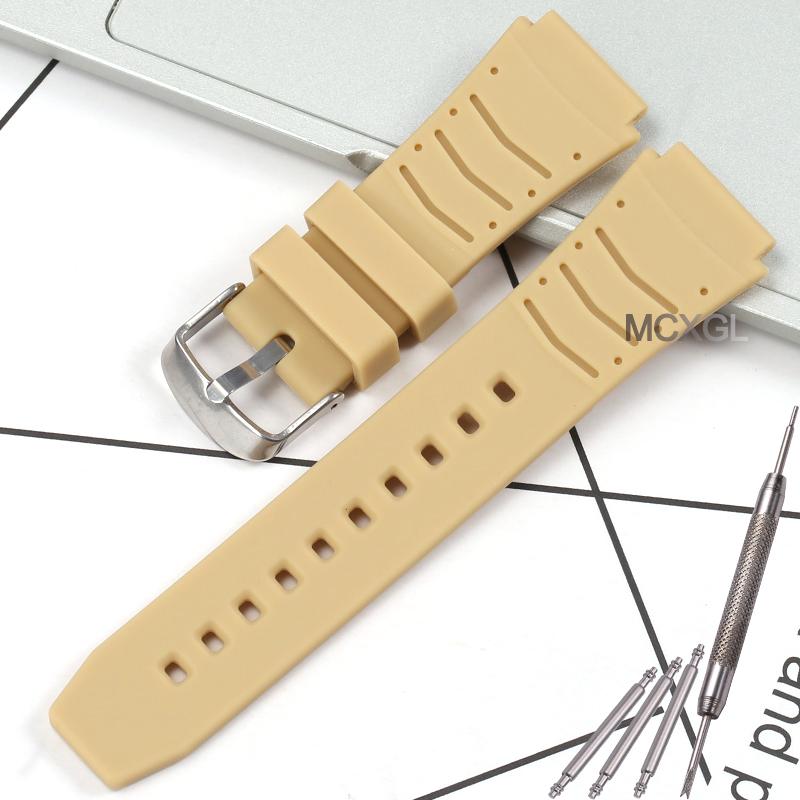 Men's Silicone Watch Strap Replacement Fit for Casio PRG-80 PAG-80 PRW-1000 PRW-1100 Rubber Watch Bands Wristband Bracelet