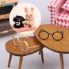 10Pcs Retro Mini Metal Round Doll Glasses Frame Lensless Eyewear for Plush Doll Decoration Accessory