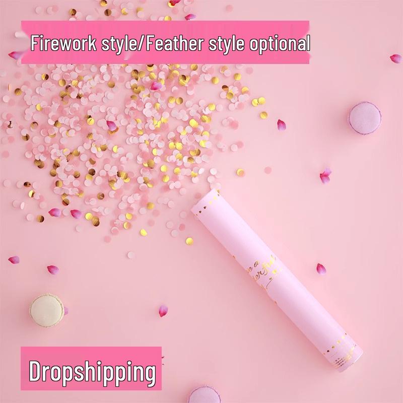 

Handheld Confetti Cannon for Weddings, Birthdays, and Housewarmings - Petals, Ribbons, Feathers, and Sprays