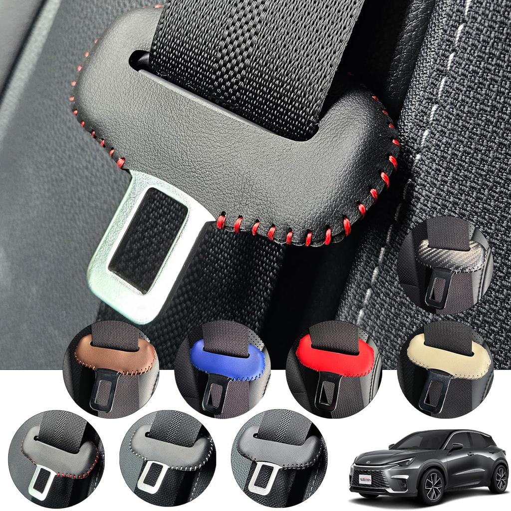 Lexus LBX Genuine Leather Seat Belt Cover Buckle Cover Genuine Leather Noise Prevention Scratch Prevention Genuine Leather Cover Interior Custom