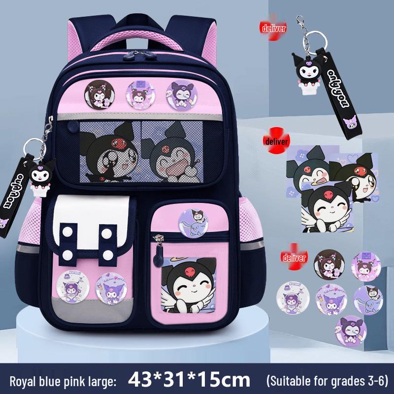 Capybara Large Capacity School Backpack for Boys & Girls Grades 1-6