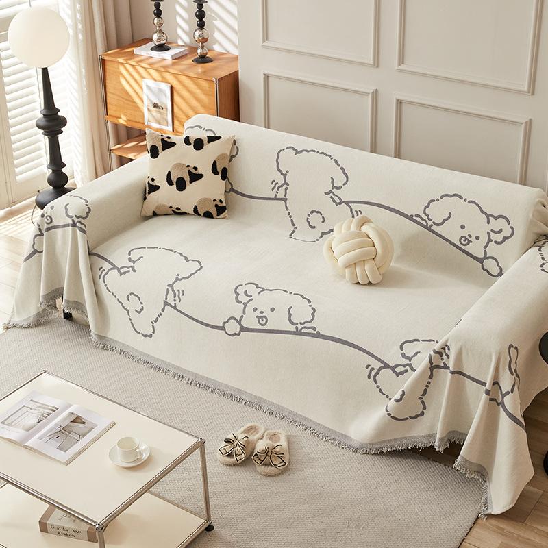 

Универсальный чехол для дивана Four Seasons Chenille, чехол Ins Style, устойчивый к царапинам у кошек, двухсторонний, удобный, противоскользящий, подушка для дивана 180x130cm