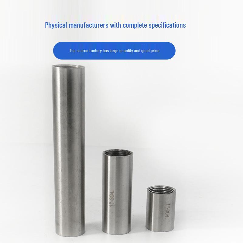 304 Stainless Steel 50MM Internal Thread Extension Pipe, 100MM Direct, 200MM Long Welding Head