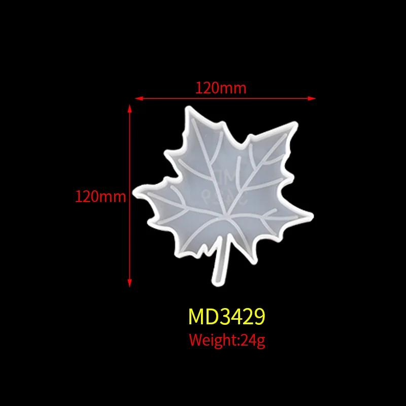 Christmas Table Decoration DIY Handmade Leaf Coaster Mold Christmas Series Crystal Epoxy Mold Resin Maple Leaf Silicone Molds