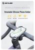GUB P9 Rotating Bike Phone Mount: Shockproof Silicone Strap Holder for Mountain and Road Bikes
