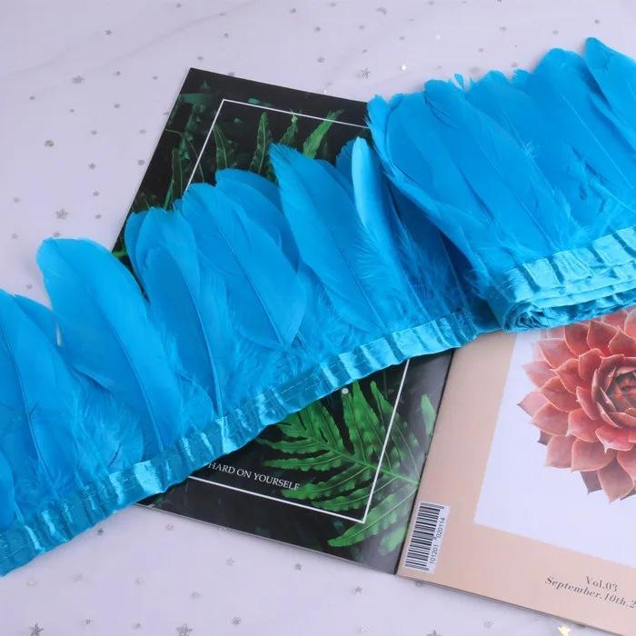 Goose Feather Trimming Wedding Party Decoration Tassel Clothes Tassel Feather Diy Color Feather Ribbon Worker