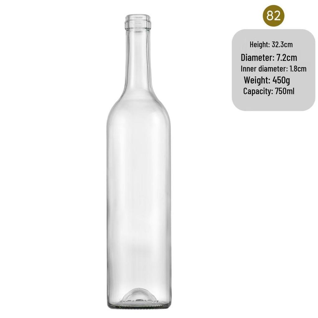 In-Stock Burgundy Green Glass Wine Bottle - Ideal for Red Wine, Liquor, Home Brewing, and Fruit Wine Storage