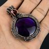 Purple Flash Labradorite Jewelry, 999 Copper Wire Wrapped Pendant Handmade Gemstone Jewelry, Gifts For Wife Brand New Pendant