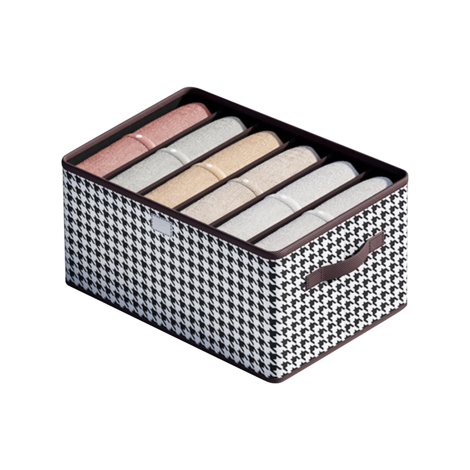 

Thousand Bird Grids Органайзер для брюк Домашняя одежда Стальная полка Корзина для хранения Ящик Тип Складной ящик для хранения Хранение Shenqi One Size