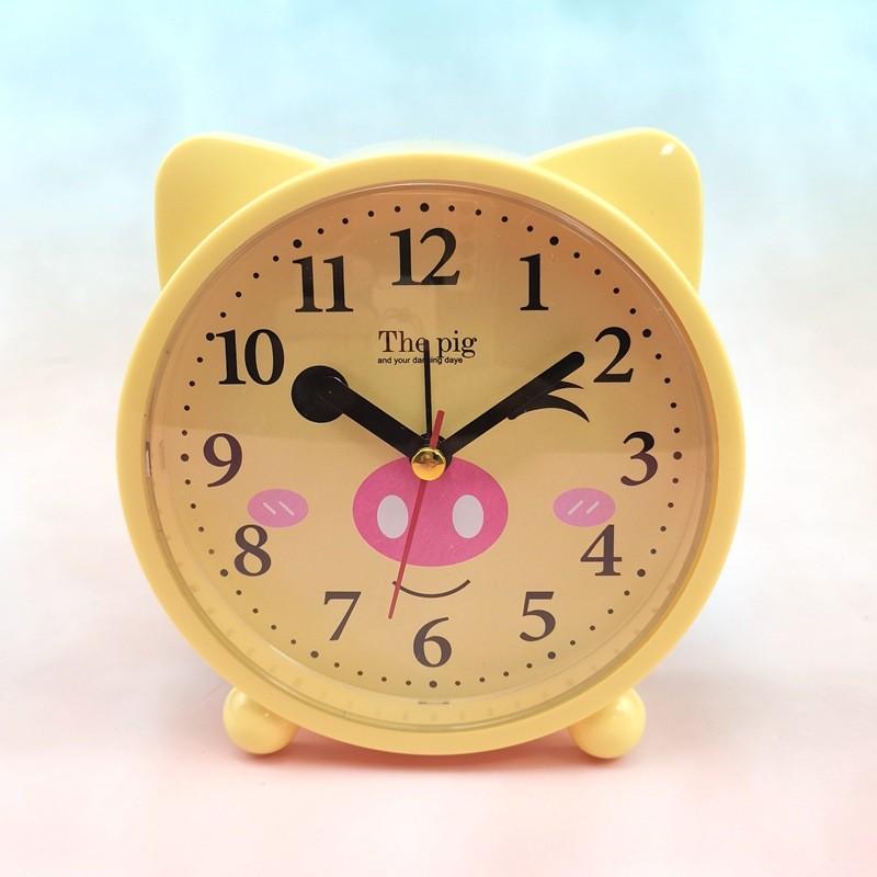 Kids Cartoon Bedside Alarm Clock With Analog And Digital Display For Childrens Room Decor