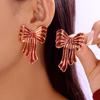 Christmas Tree Big Red Bow Dangle Earrings Stud For Women Cute Shoes Hat Tassel New Year Jewelry Xmas Party Gifts
