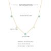 Turquoise Flowers With Diamonds Stacked Necklace Women'S Popular Simple Neck Chain Collarbone Chain