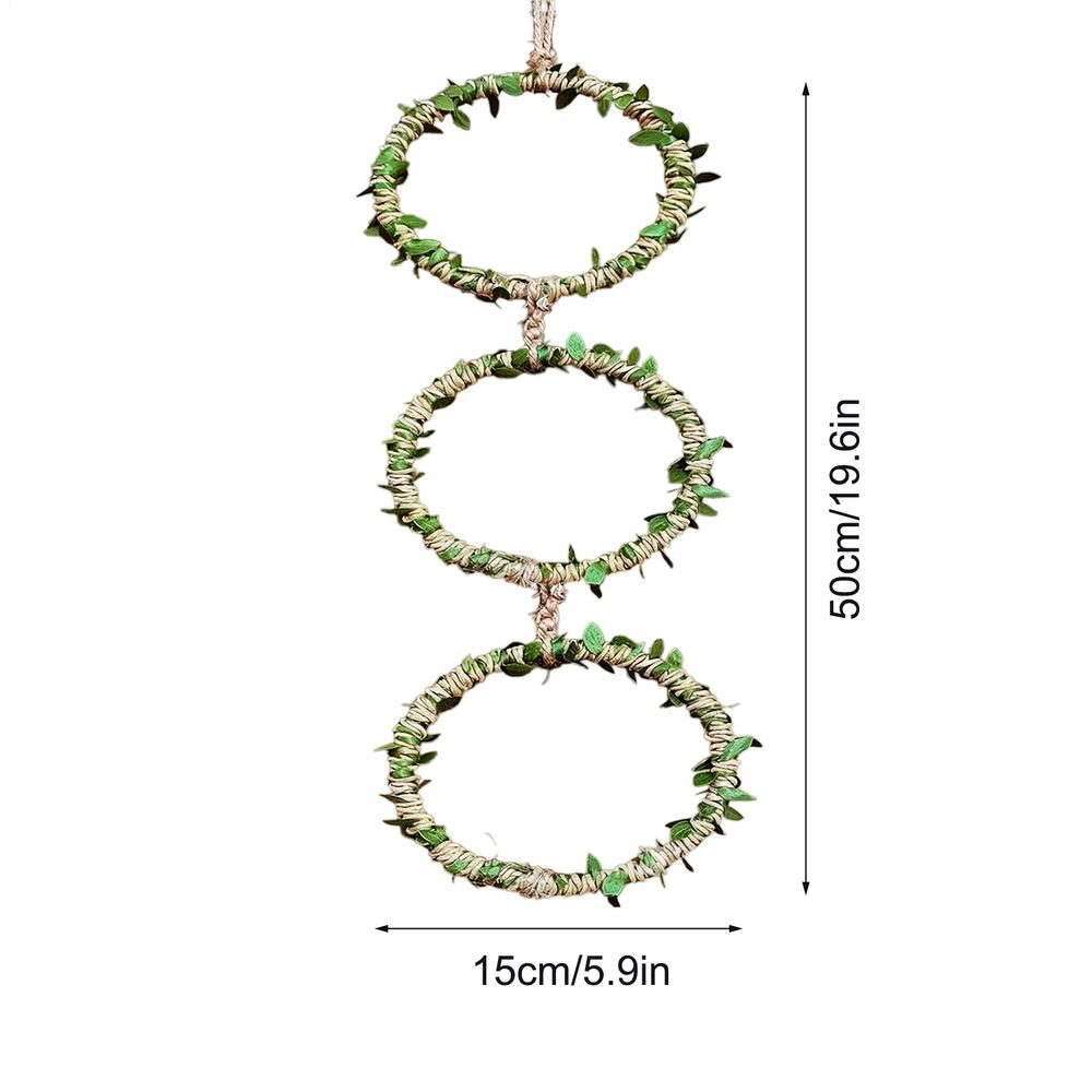 Snake Enclosure Accessories Natural Waterproof Realistic Ring Snake Climbing Branch Reptile Enrichment for Exercise Pet Gecko зелёный