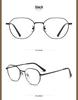 Women's Retro Polygonal Anti-Blue Light Eyeglass Frames, Semi-Titanium, Prescription Compatible 3931