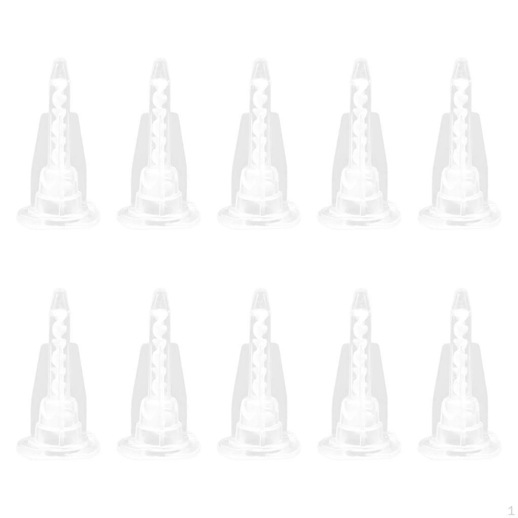 10 Epoxy Mixing Nozzles for Two-Component AB Cartridges, Lightweight Nozzle Accessories.