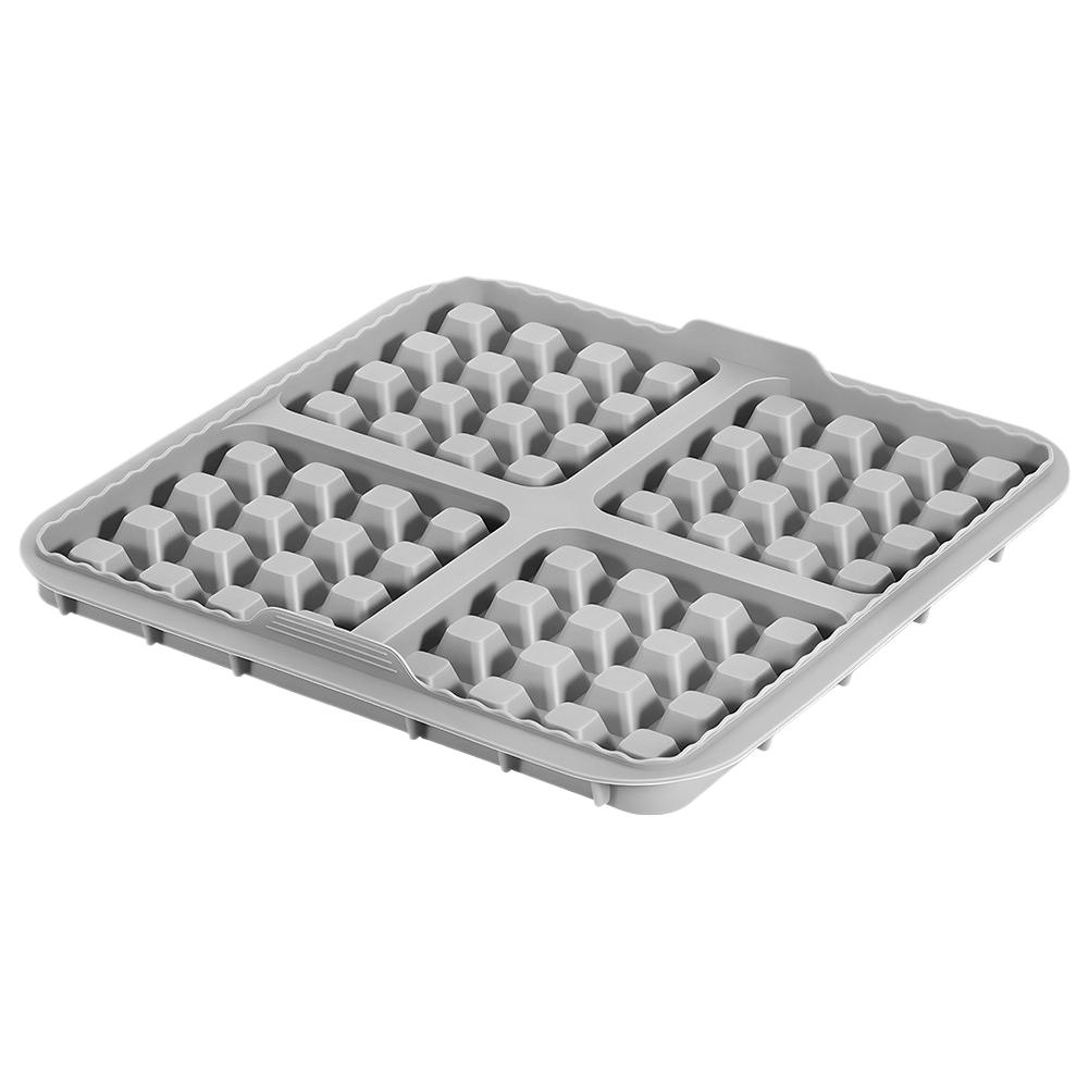Square Silicone Waffle Maker Mold Food Grade Non-stick Reusable Waffle Biscuit Making Tray Baking Mold for Pancake Waffle Cookie