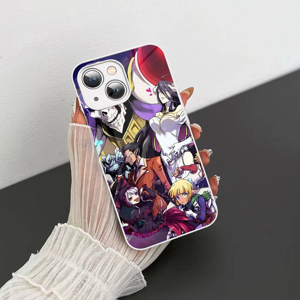 Popular Anime O-Overlord For IPhone 14 13 12 Mini 11 Pro XS Max X XR 14 Plus Tempered Glass Cover
