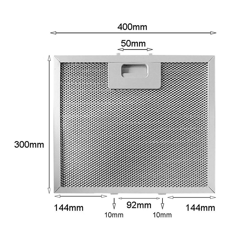 Silver Filter Stainless Steel 1 Pc 400x300x9mm Easy Installation